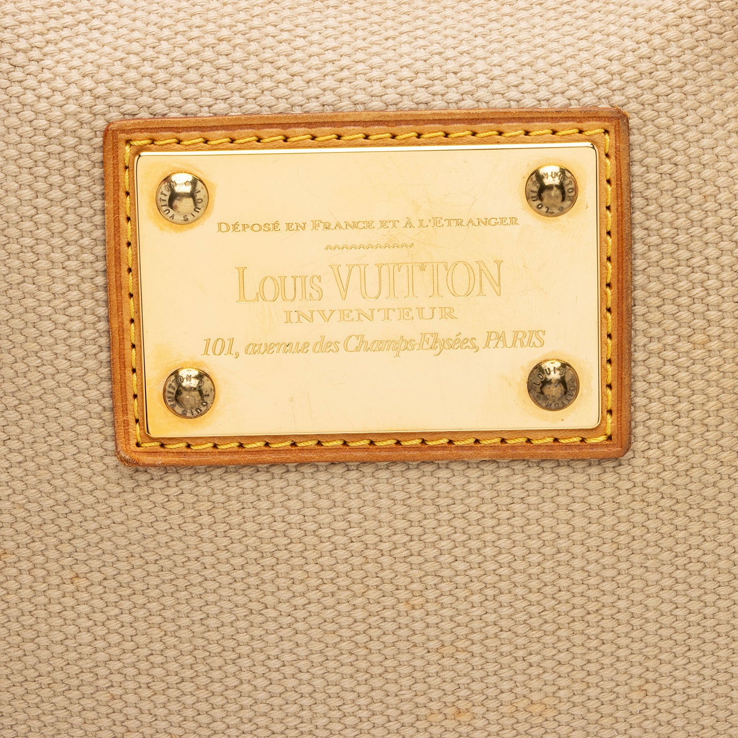Louis Vuitton Canvas Antigua Cabas MM Tote (SHF-zkEfXc)
