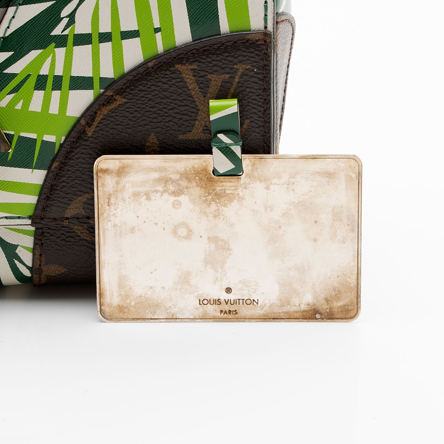 Louis Vuitton Coated Canvas Monogram Palm Twist MM Shoulder Bag (SHF-Jqef4T)