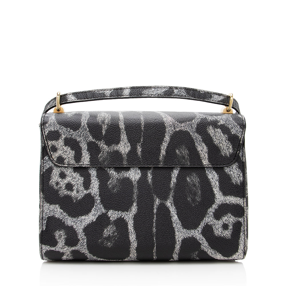 Louis Vuitton Coated Canvas Wild Animal Print Twist MM Shoulder Bag (SHF-18716)
