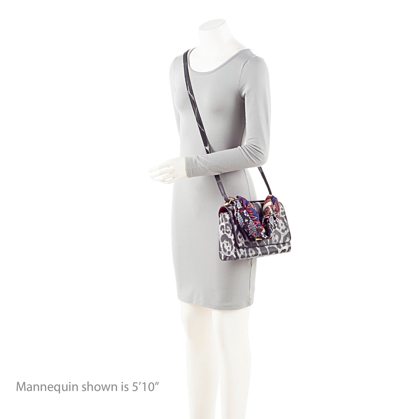 Louis Vuitton Coated Canvas Wild Animal Print Twist MM Shoulder Bag