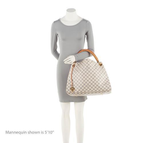 Louis Vuitton Damier Azur Artsy MM Shoulder Bag (SHF-gtkVng)