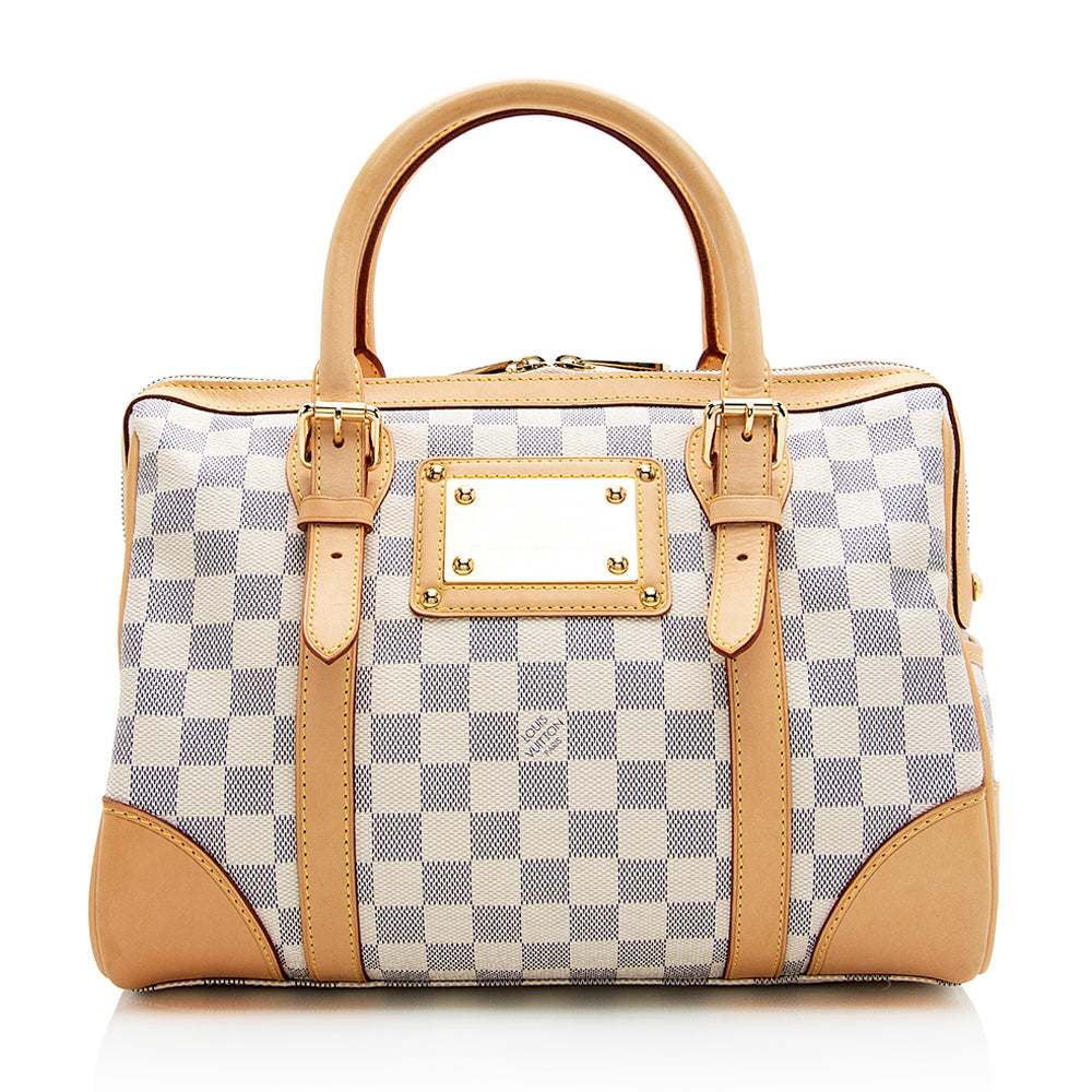 Louis Vuitton Damier Azur Berkeley Satchel (SHF-18930)