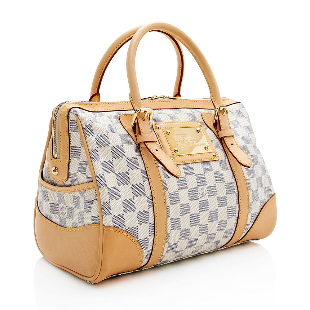 Louis Vuitton Damier Azur Berkeley Satchel (SHF-18930)
