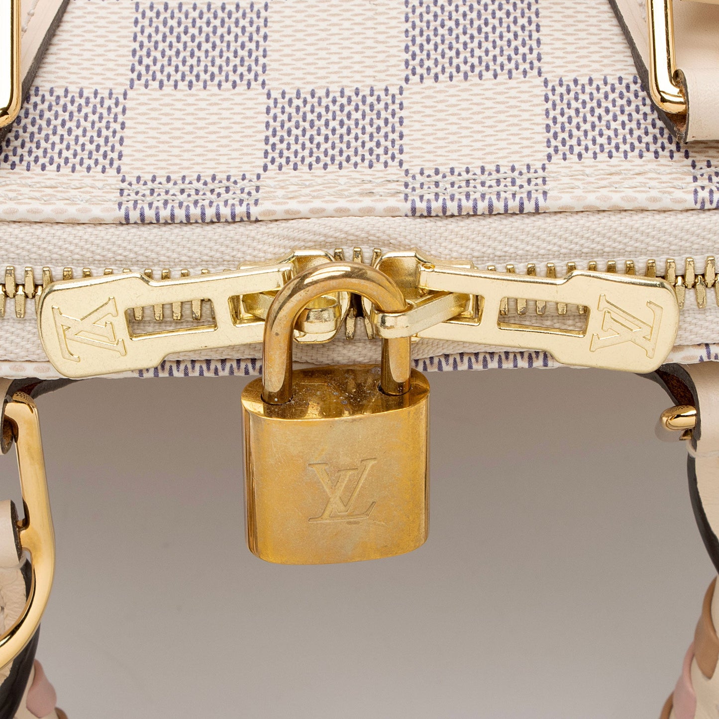 Louis Vuitton Damier Azur Braided Alma BB Satchel