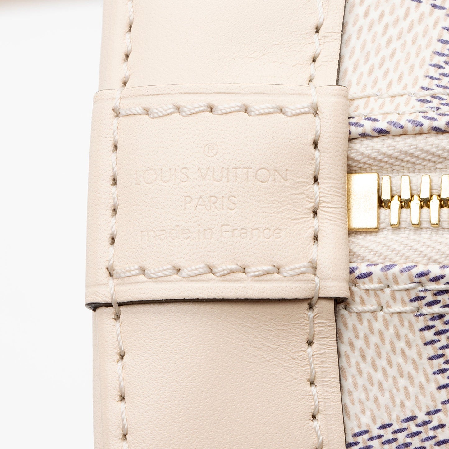 Louis Vuitton Damier Azur Braided Alma BB Satchel