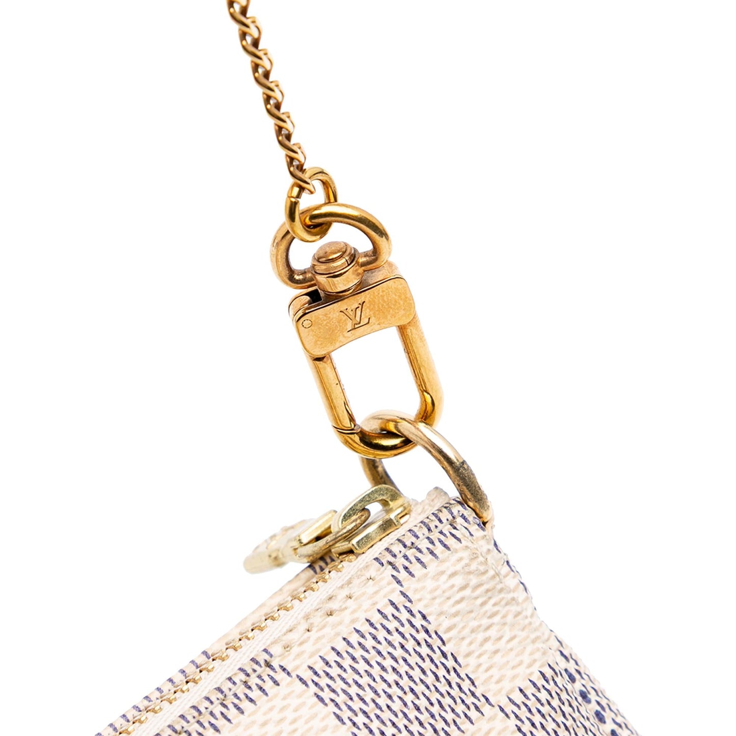 Louis Vuitton Damier Azur Christmas Birds Mini Pochette Accessoires