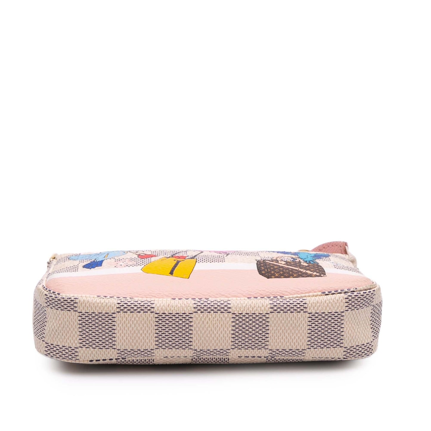 Louis Vuitton Damier Azur Christmas Birds Mini Pochette Accessoires