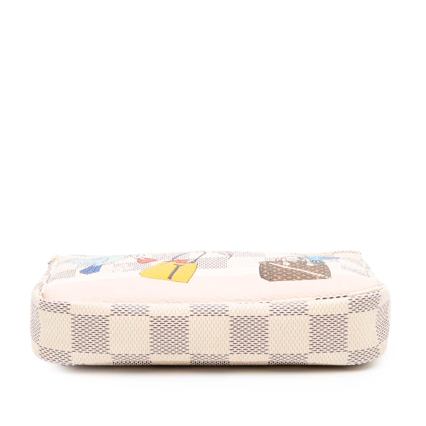 Louis Vuitton Damier Azur Christmas Birds Mini Pochette Accessoires