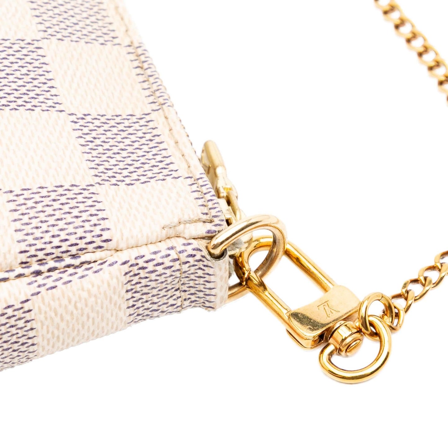 Louis Vuitton Damier Azur Christmas Birds Mini Pochette Accessoires
