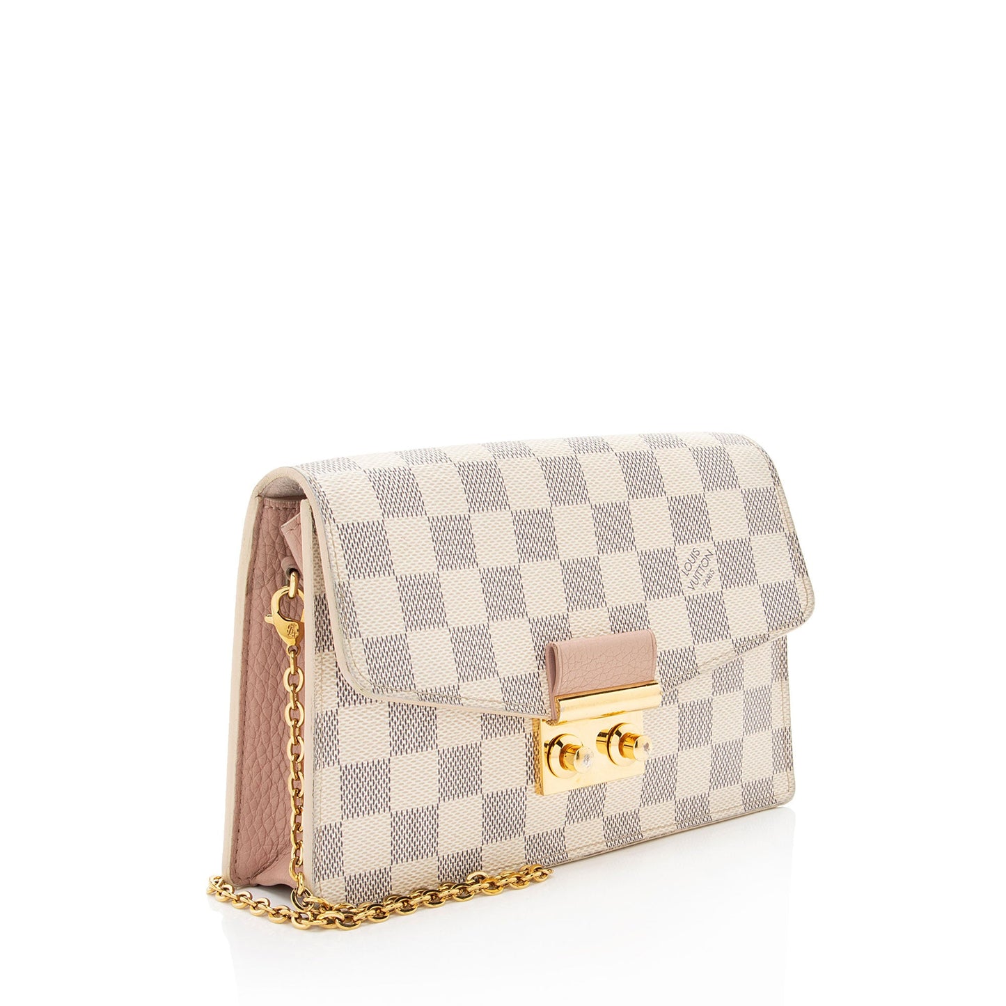 Louis Vuitton Damier Azur Croisette Chain Wallet
