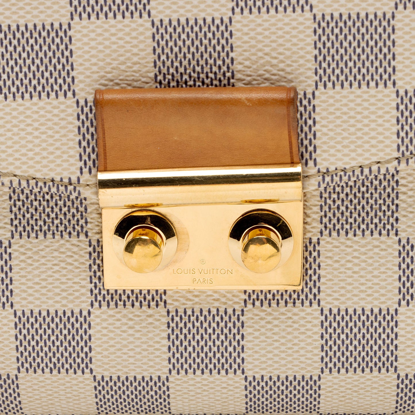 Louis Vuitton Damier Azur Croisette Shoulder Bag (SHF-8mbXF1)