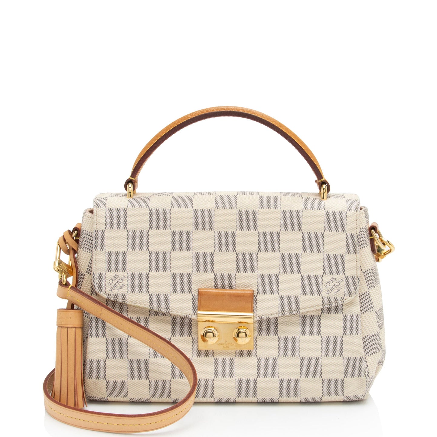Louis Vuitton Damier Azur Croisette Shoulder Bag (SHF-w8e6xs)