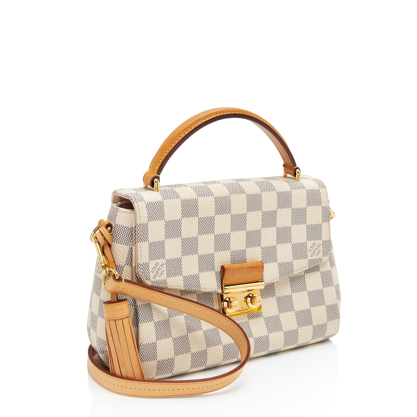 Louis Vuitton Damier Azur Croisette Shoulder Bag (SHF-w8e6xs)