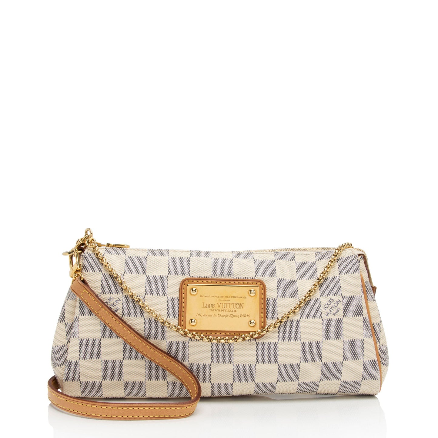Louis Vuitton Damier Azur Eva Clutch (SHF-cD8b7X)