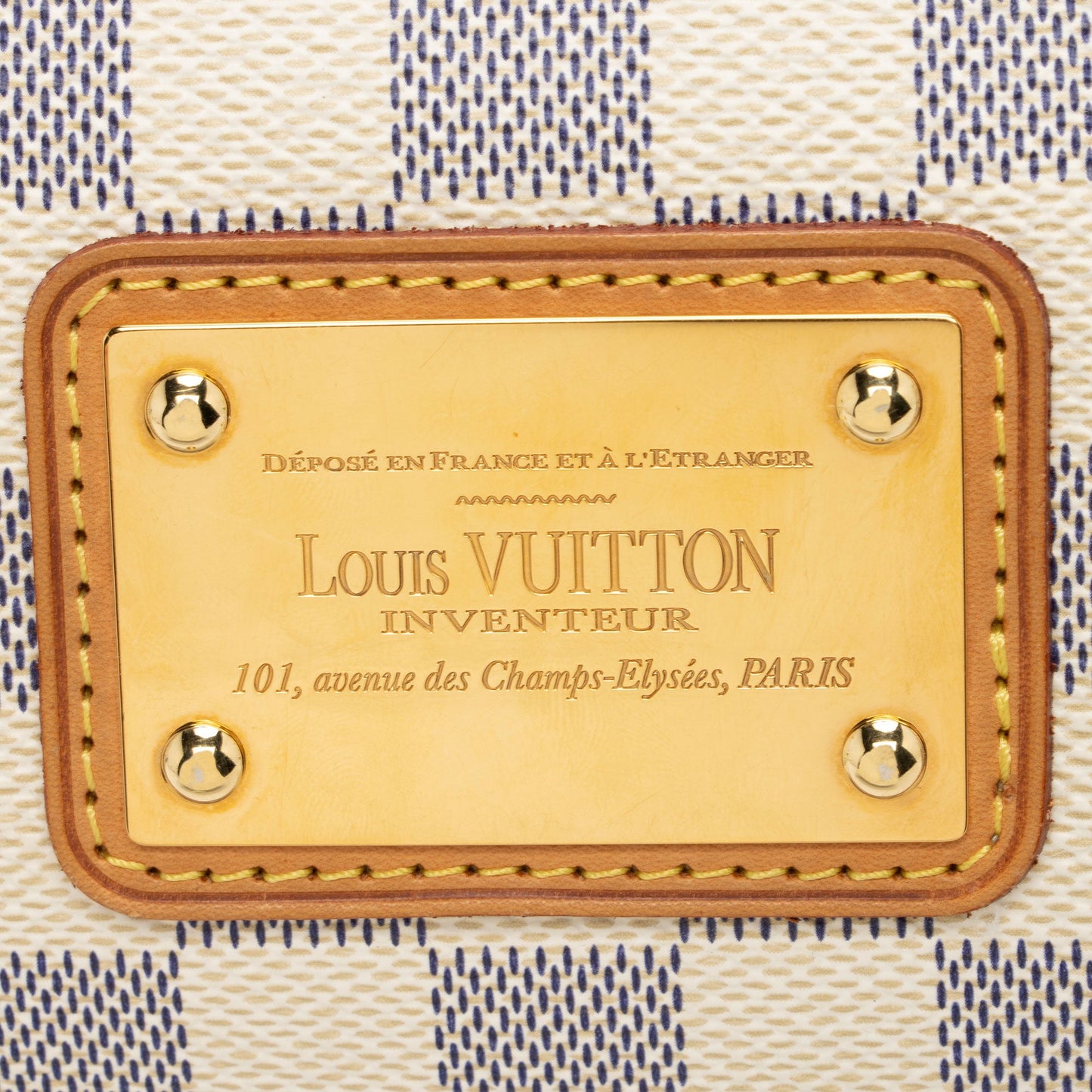 Louis Vuitton Damier Azur Eva Clutch (SHF-cD8b7X)