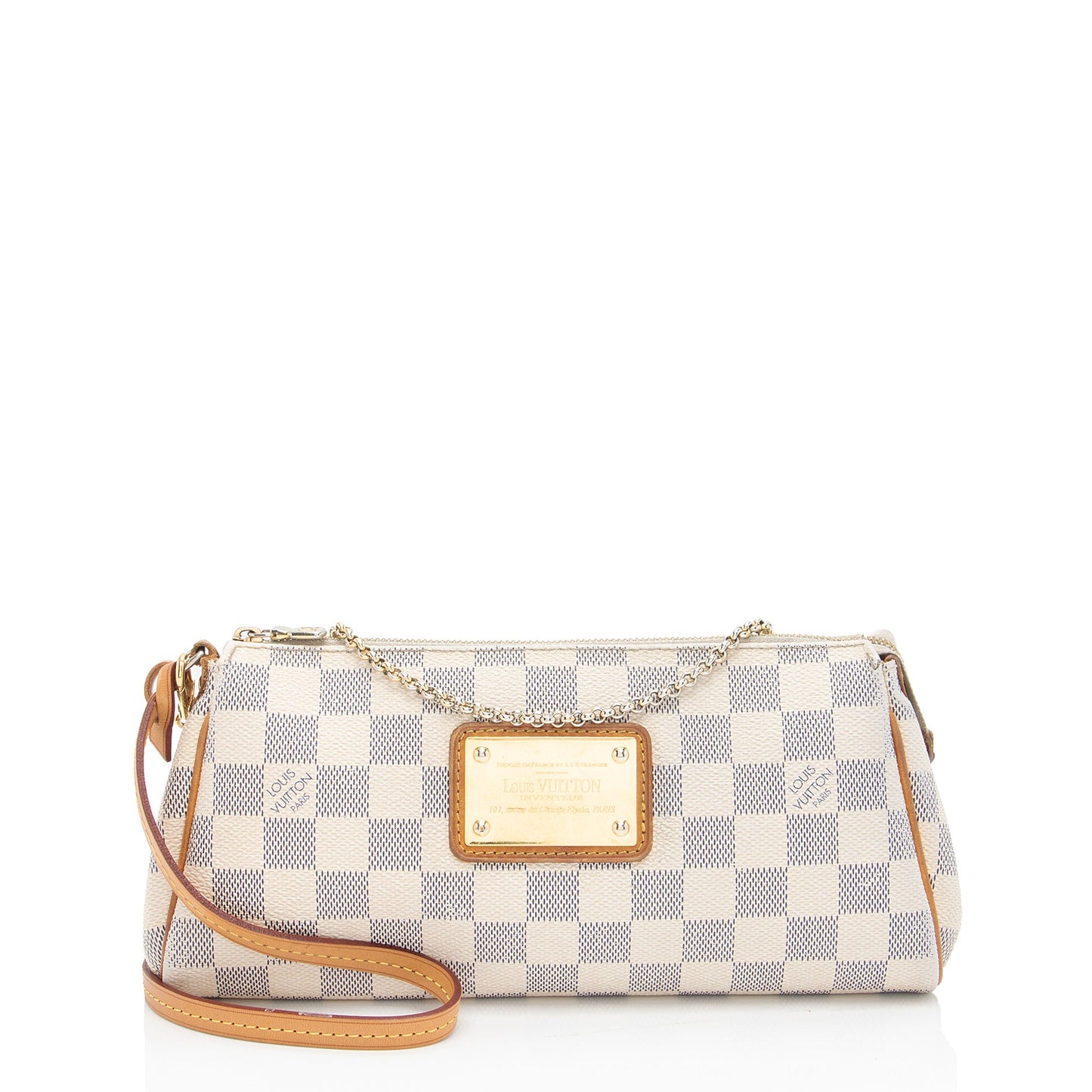 Louis Vuitton Damier Azur Eva Clutch (SHF-jRNU0T)