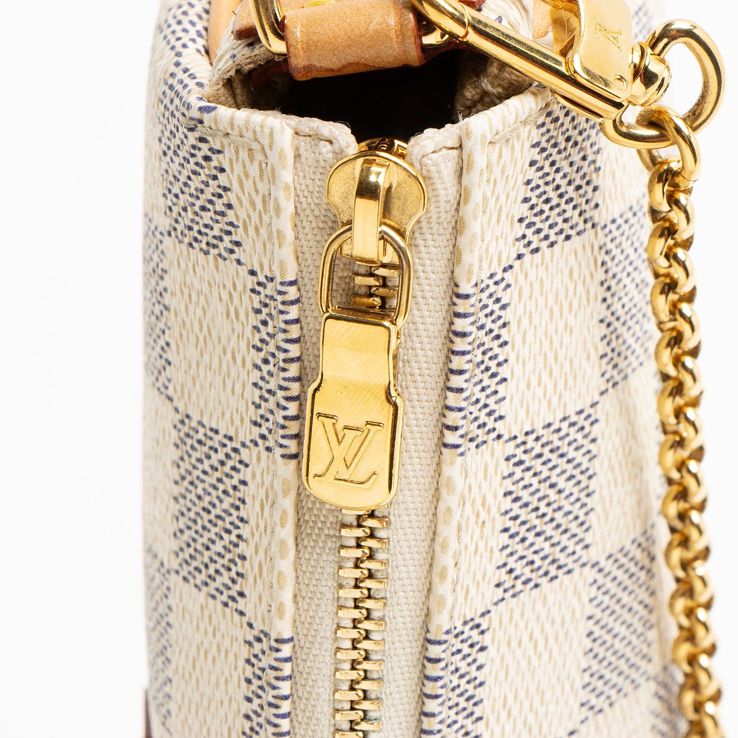 Louis Vuitton Damier Azur Eva Clutch (SHF-QMSwkO)