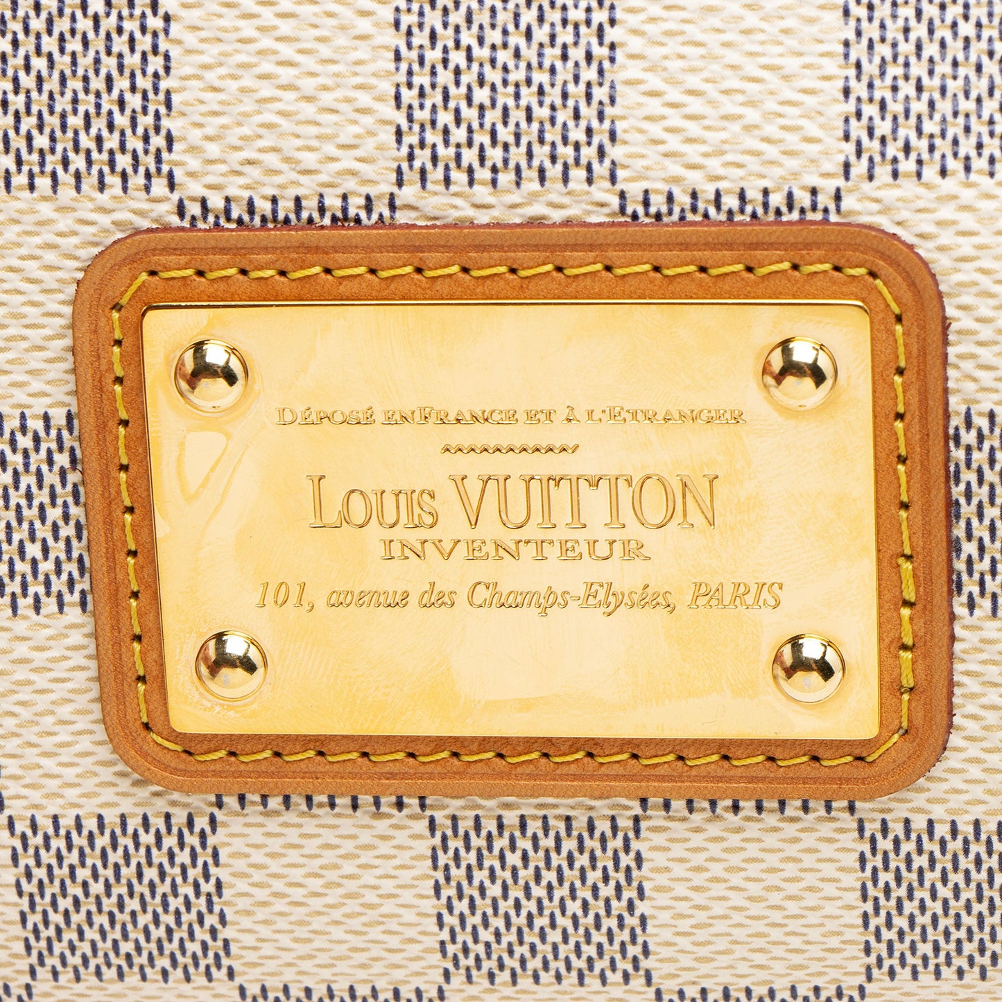 Louis Vuitton Damier Azur Eva Clutch (SHF-QMSwkO)