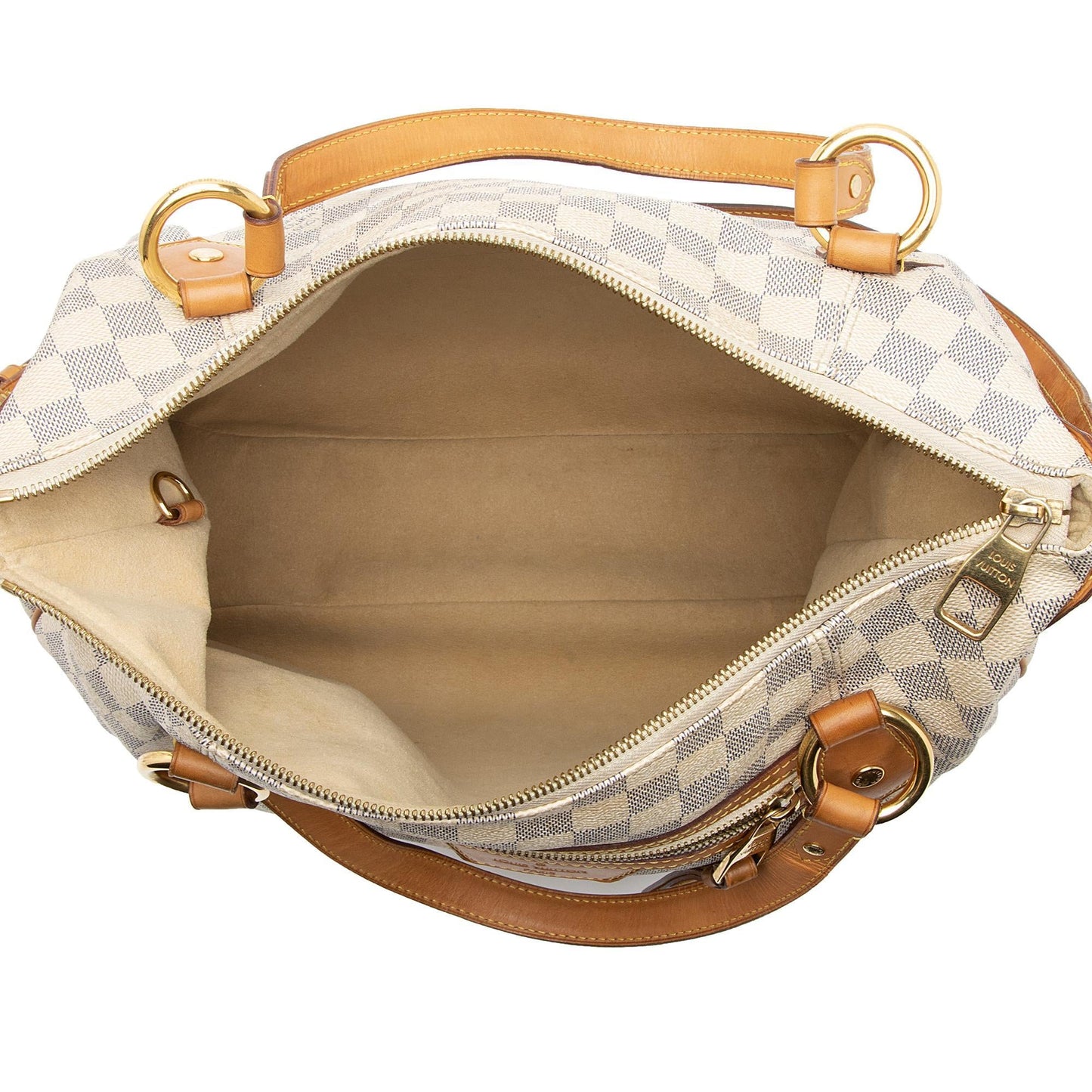 Louis Vuitton Damier Azur Evora MM Tote (SHF-0xwDLg)