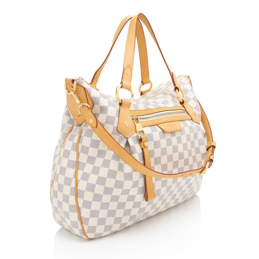 Louis Vuitton Damier Azur Evora MM Tote (SHF-hDLcg6)