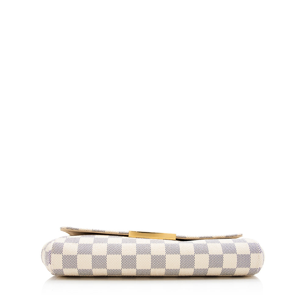 Louis Vuitton Damier Azur Favorite MM Shoulder Bag (SHF-18975)