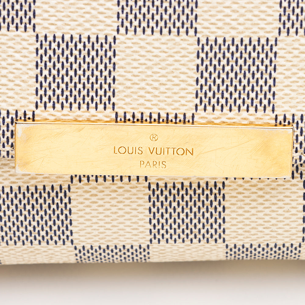 Louis Vuitton Damier Azur Favorite MM Shoulder Bag (SHF-18975)