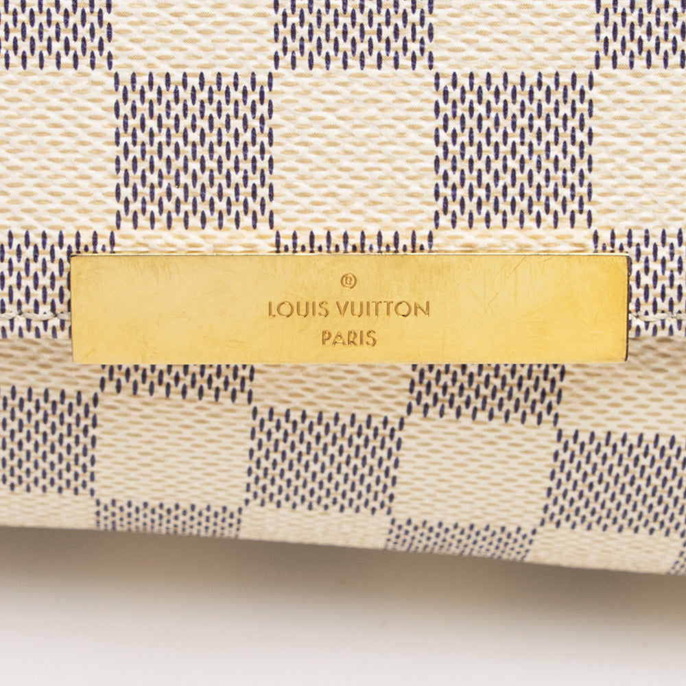 Louis Vuitton Damier Azur Favorite MM Shoulder Bag (SHF-21615)