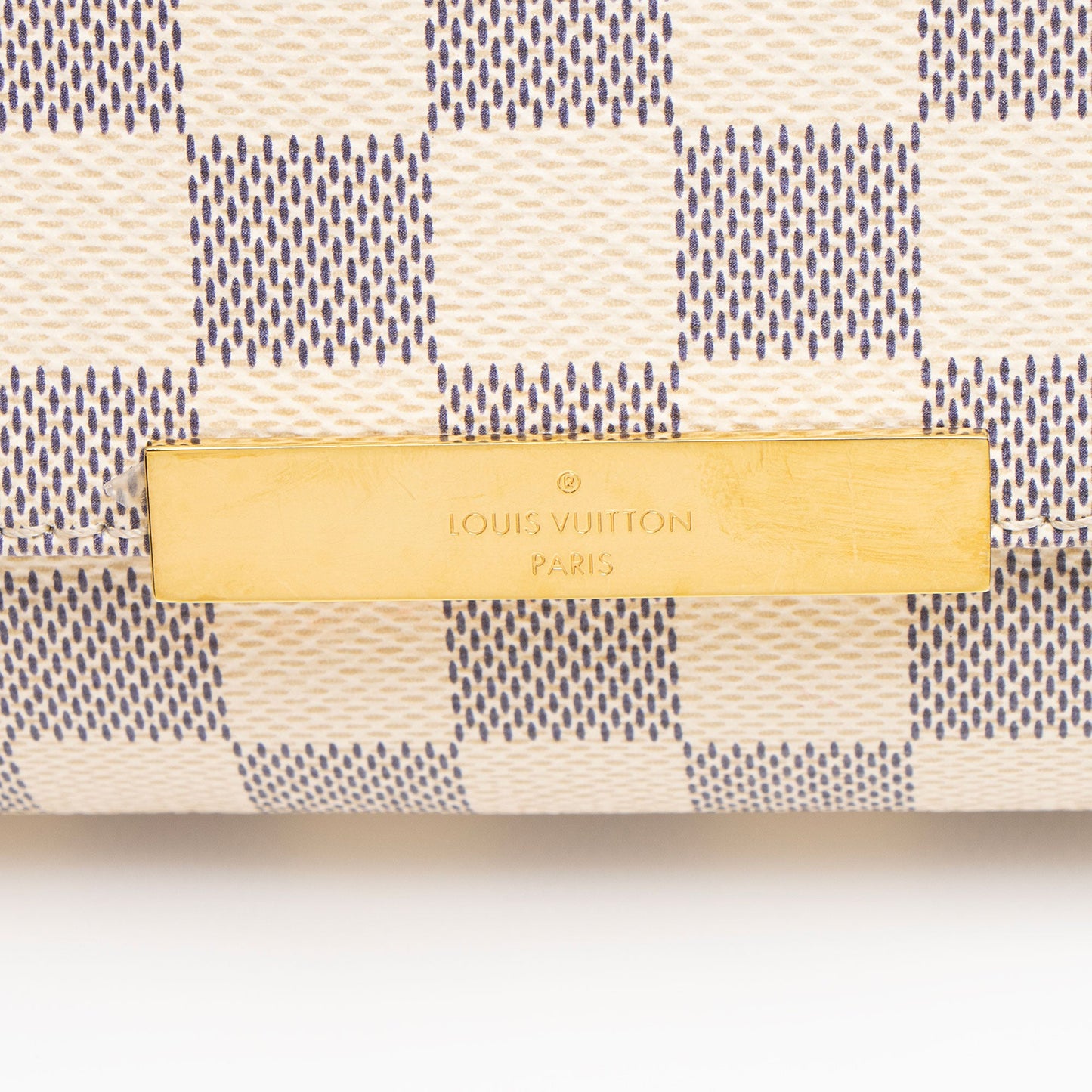 Louis Vuitton Damier Azur Favorite MM Shoulder Bag (SHF-bJ6d1X)