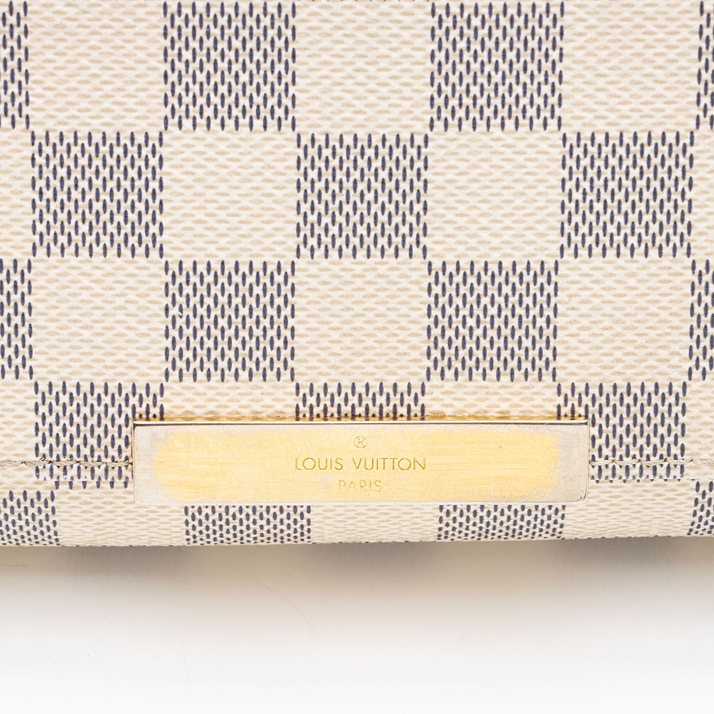 Louis Vuitton Damier Azur Favorite PM Shoulder Bag (SHF-X2z2Cs)