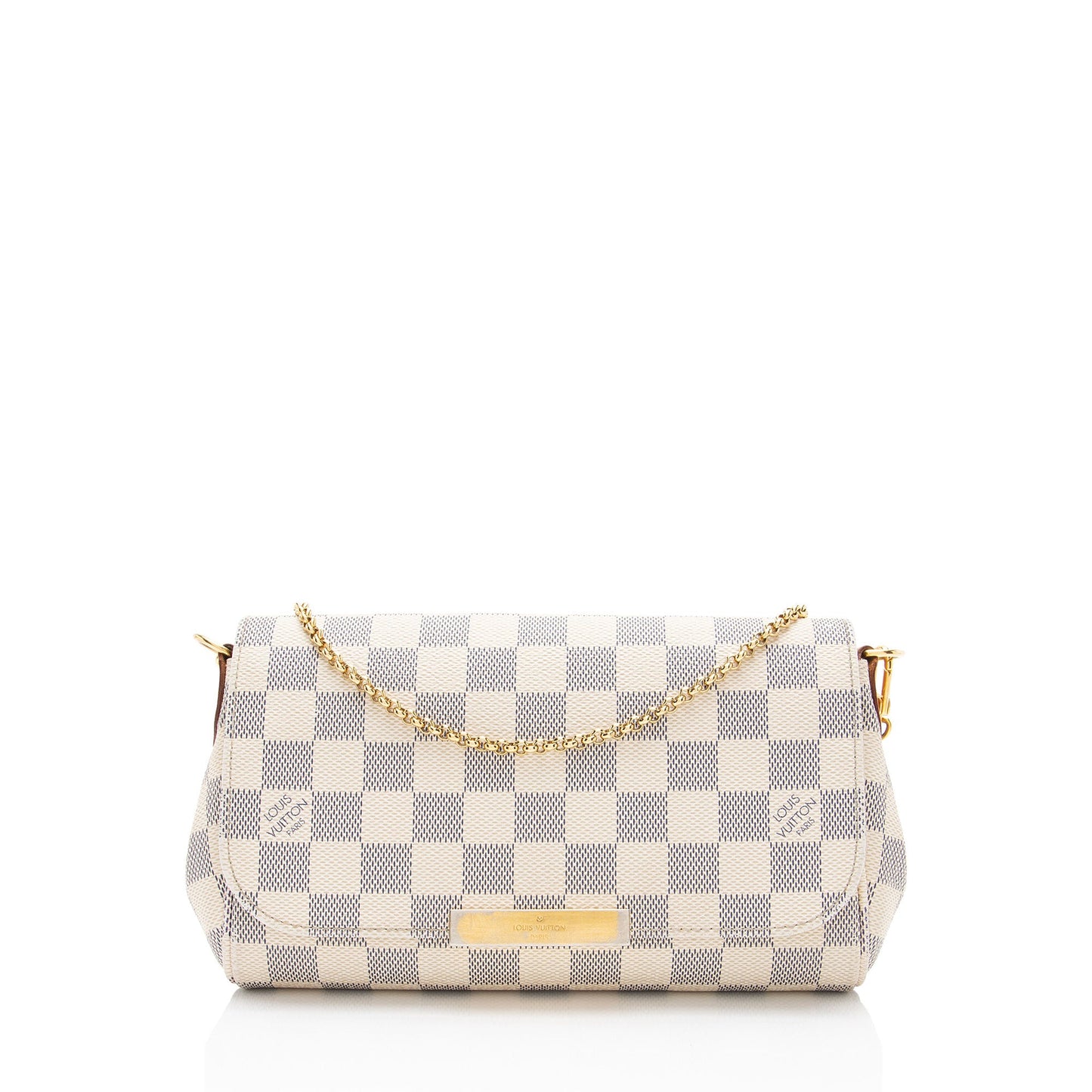 Louis Vuitton Damier Azur Favorite PM Shoulder Bag (SHF-X2z2Cs)