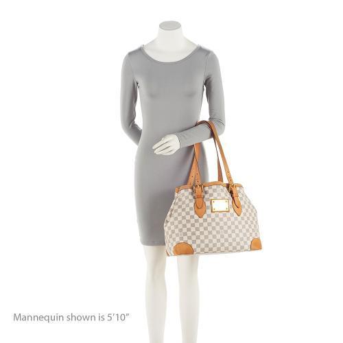 Louis Vuitton Damier Azur Hampstead MM Tote (SHF-Fmj5Yy)