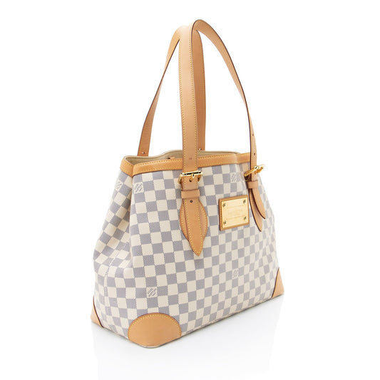 Louis Vuitton Damier Azur Hampstead MM Tote (SHF-GzhOZX)