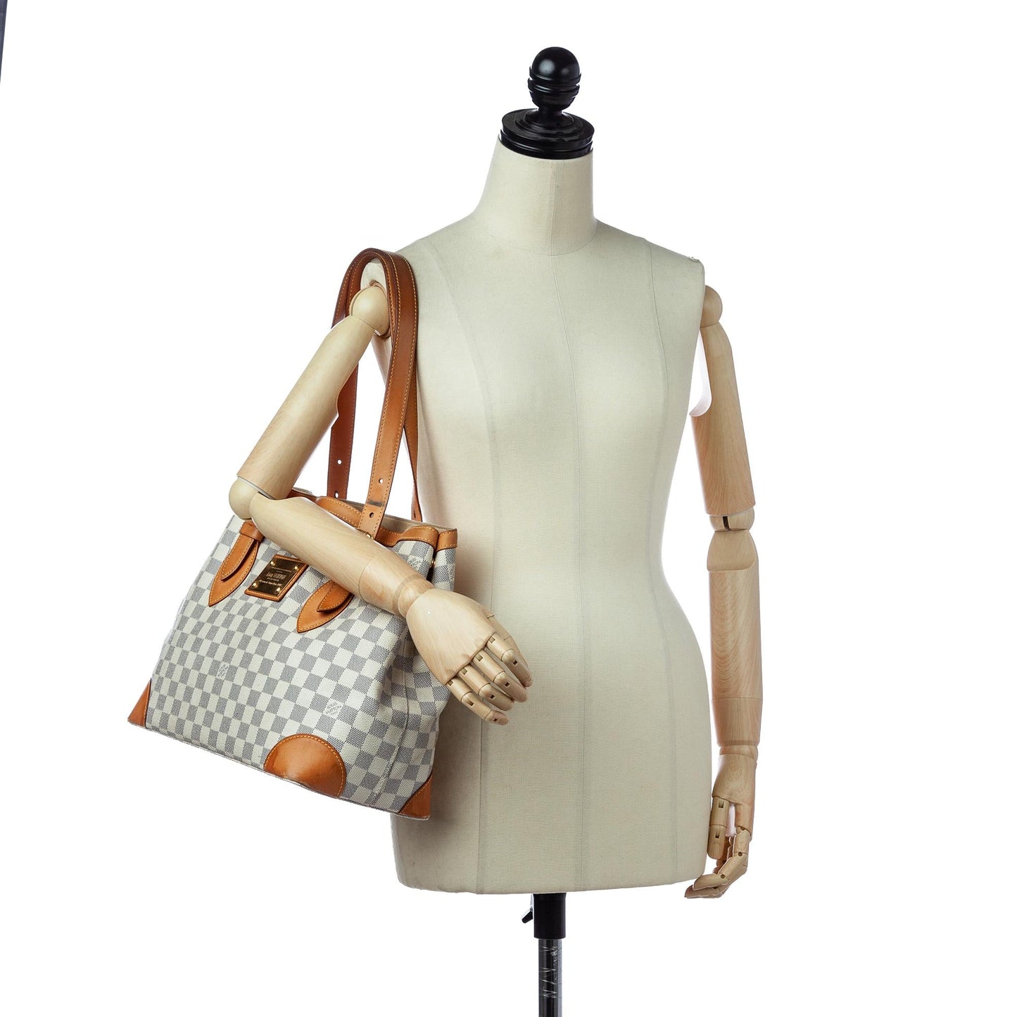 Louis Vuitton Damier Azur Hampstead MM (SHG-30098)