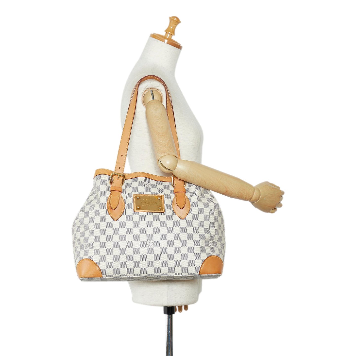 Louis Vuitton Damier Azur Hampstead MM (SHG-kaC4mf)