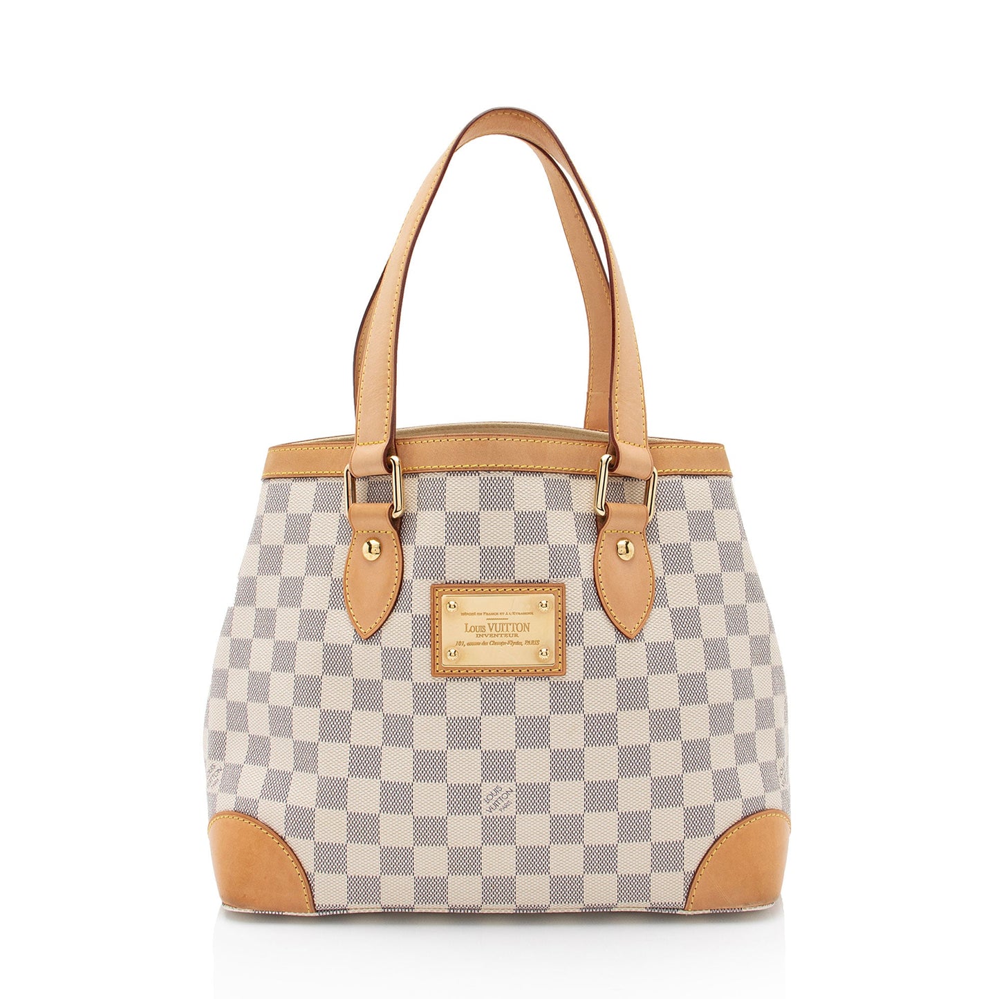 Louis Vuitton Damier Azur Hampstead PM Tote (SHF-zhjGY2)