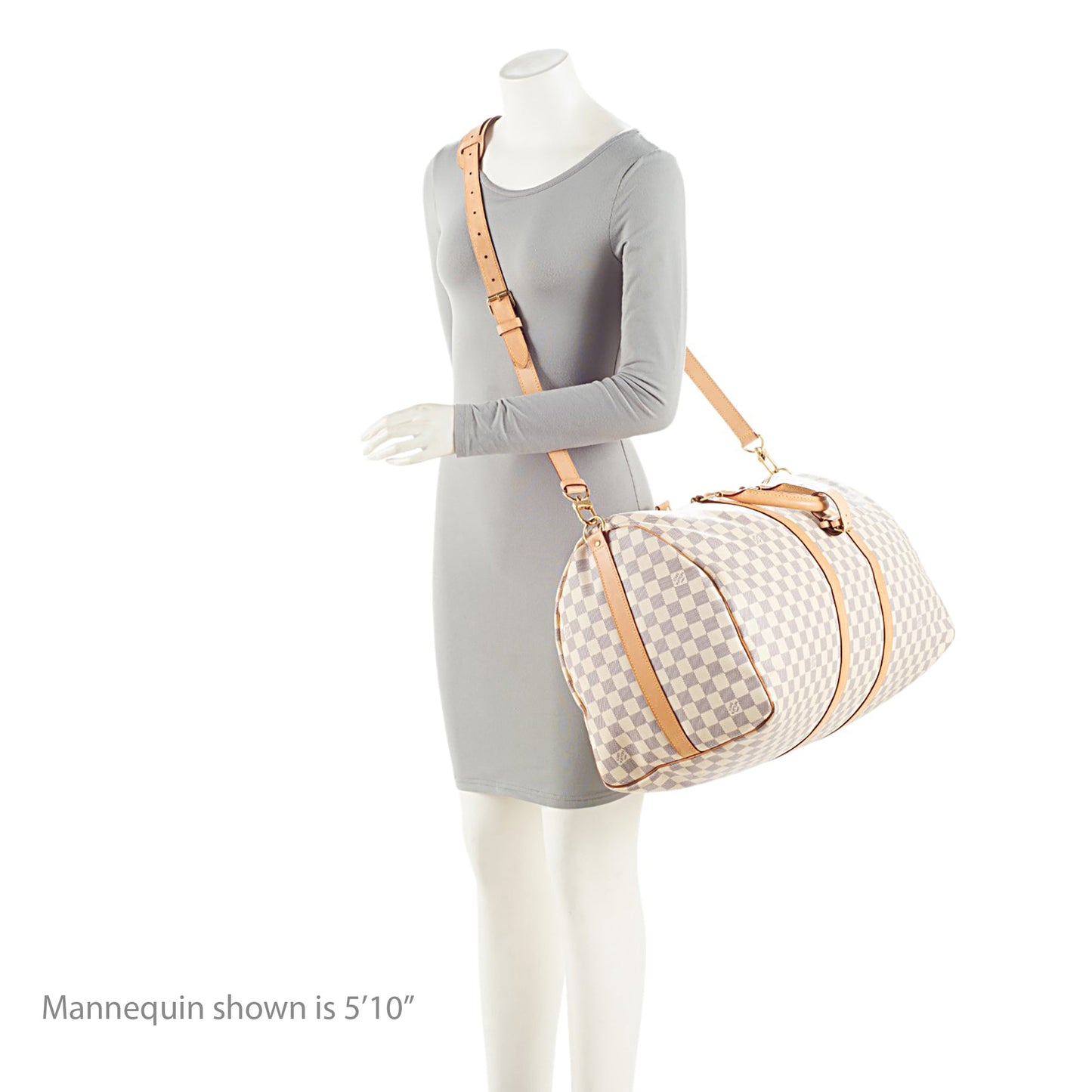 Louis Vuitton Damier Azur Keepall 55 Bandouliere Duffle