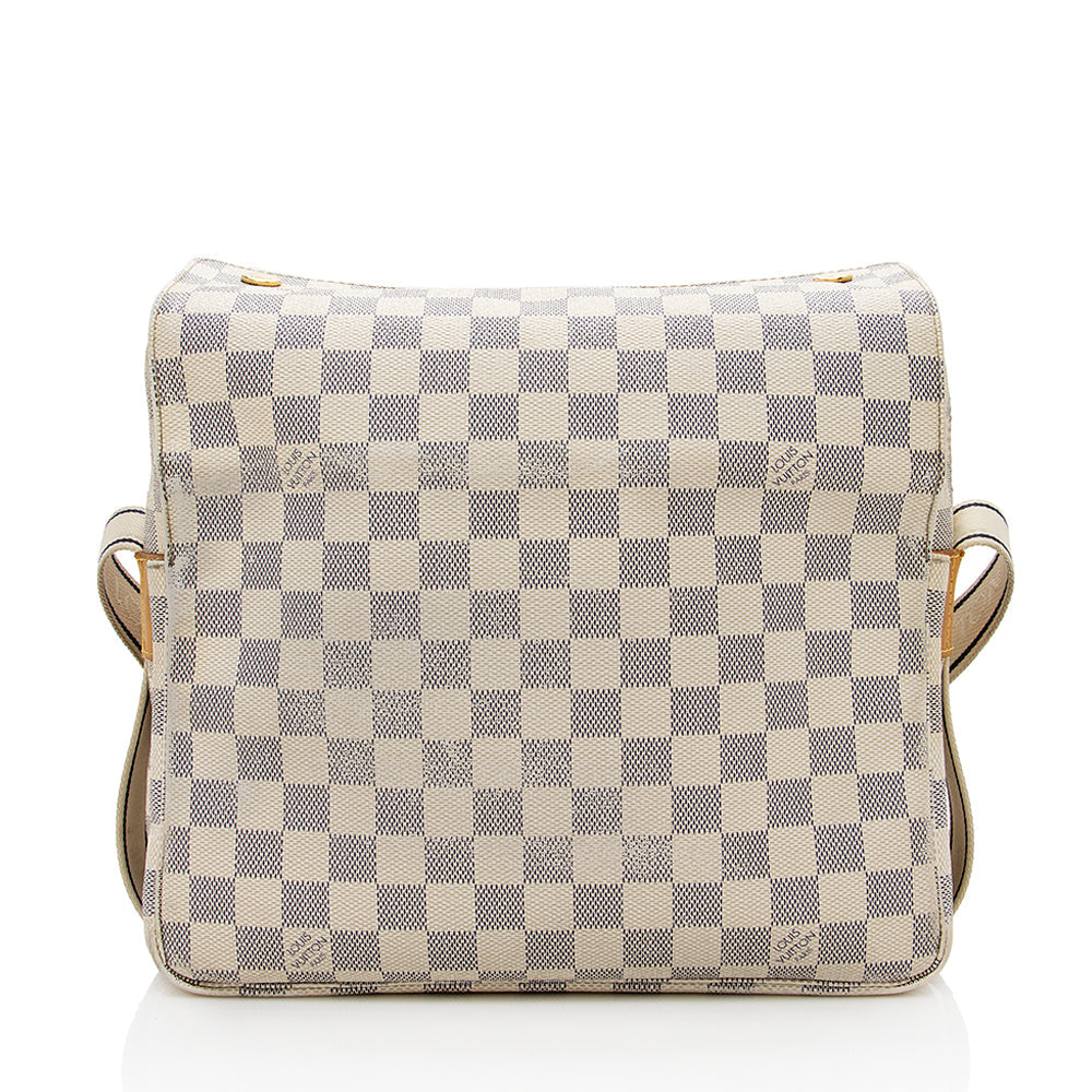 Louis Vuitton Damier Azur Naviglio Messenger Bag -  (SHF-14872)