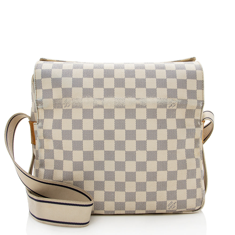 Louis Vuitton Damier Azur Naviglio Messenger Bag -  (SHF-14872)