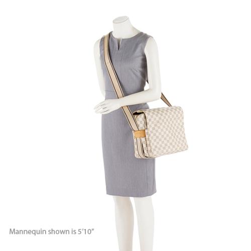 Louis Vuitton Damier Azur Naviglio Messenger Bag -  (SHF-14872)