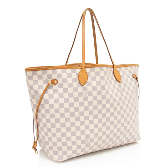 Louis Vuitton Damier Azur Neverfull GM Tote -  (SHF-Rlef9y)
