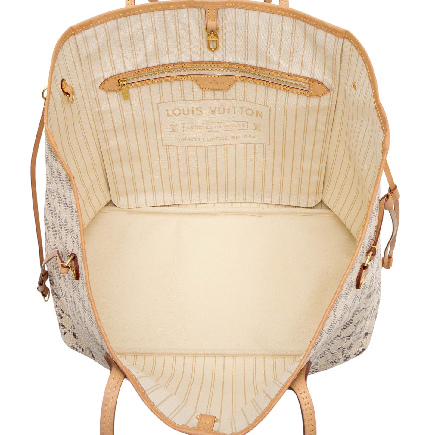 Louis Vuitton Damier Azur Neverfull GM Tote (SHF-njjOPf)