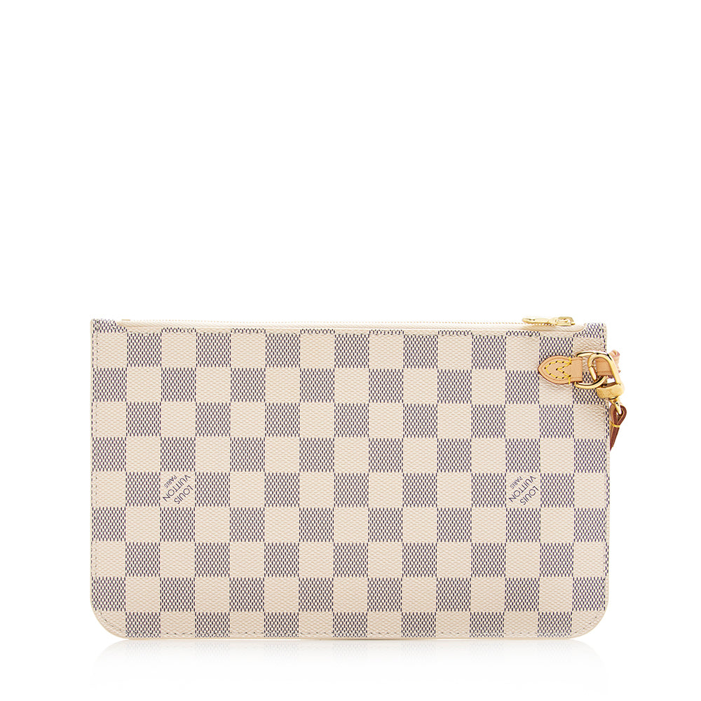 Louis Vuitton Damier Azur Neverfull MM Pochette (SHF-20267)