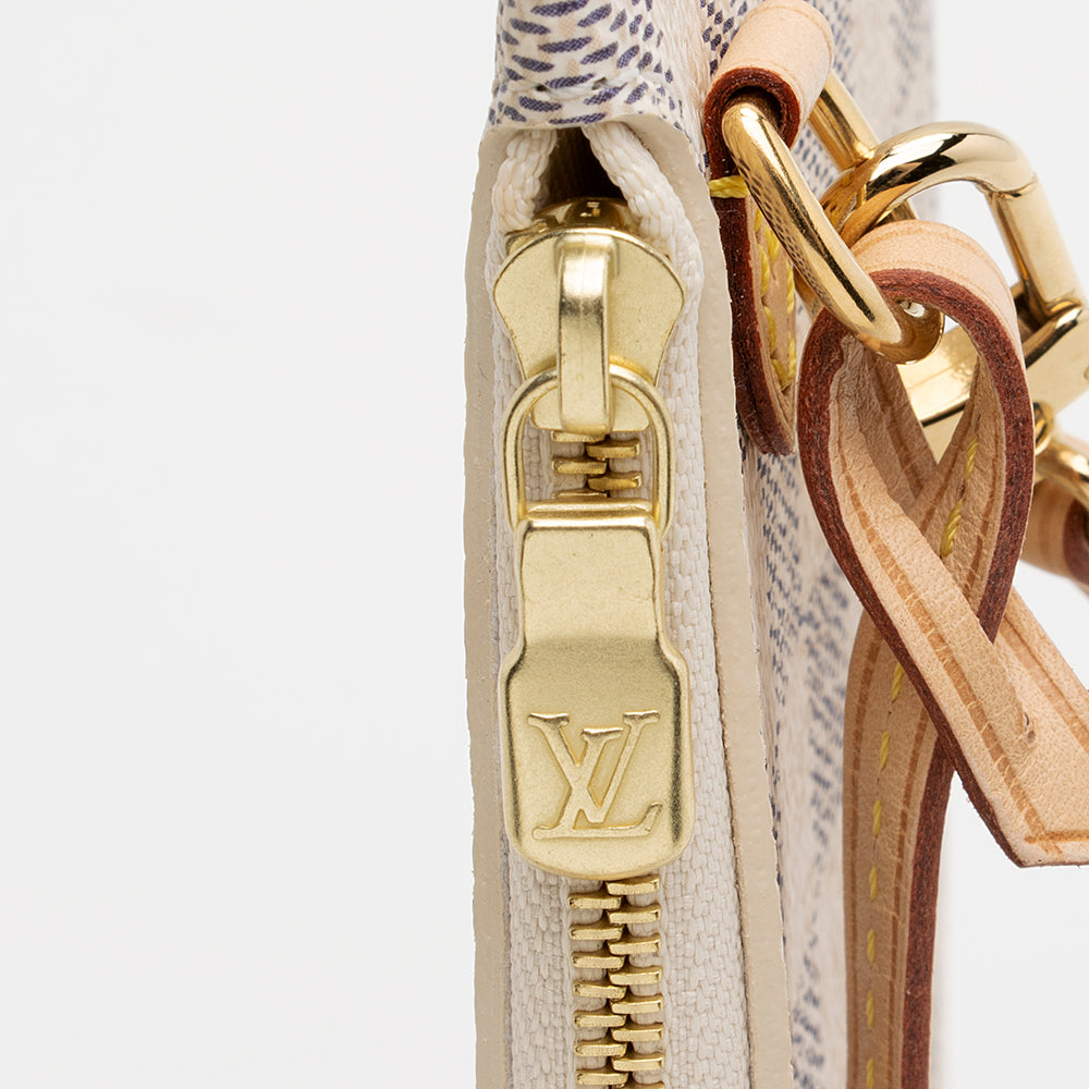 Louis Vuitton Damier Azur Neverfull MM Pochette (SHF-20267)