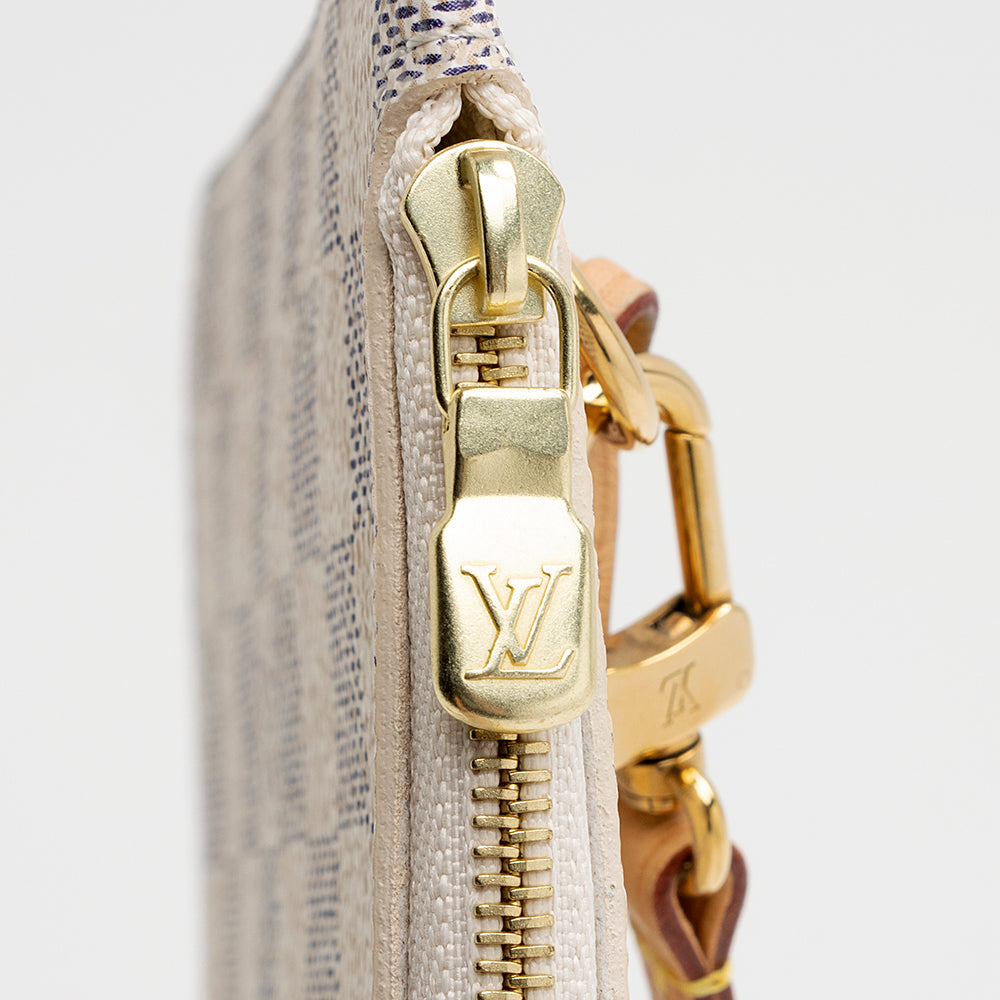 Louis Vuitton Damier Azur Neverfull MM Pochette (SHF-21428)