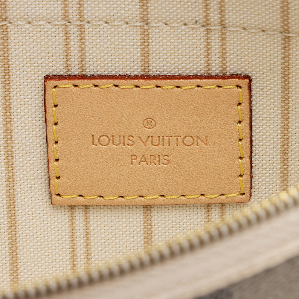 Louis Vuitton Damier Azur Neverfull MM Pochette (SHF-21428)