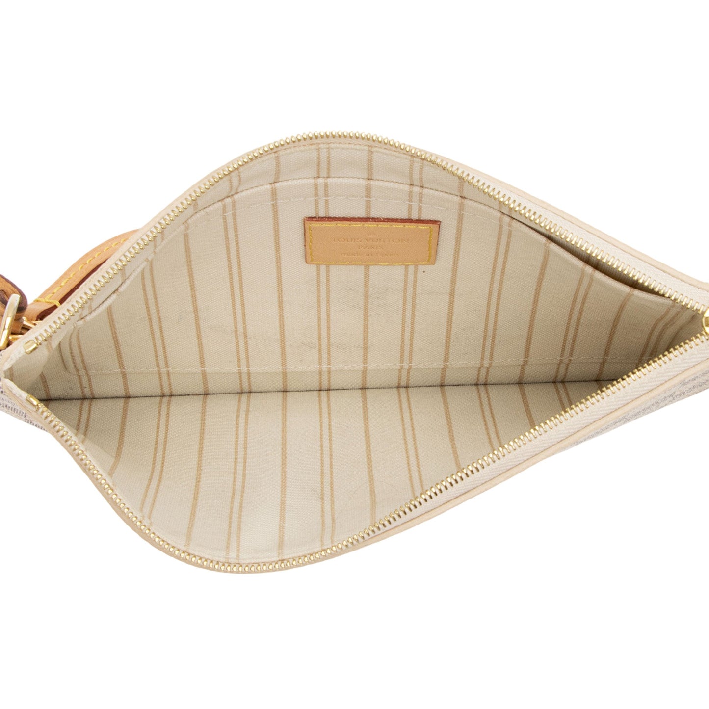 Louis Vuitton Damier Azur Neverfull MM Pochette (SHF-GlnHuq)
