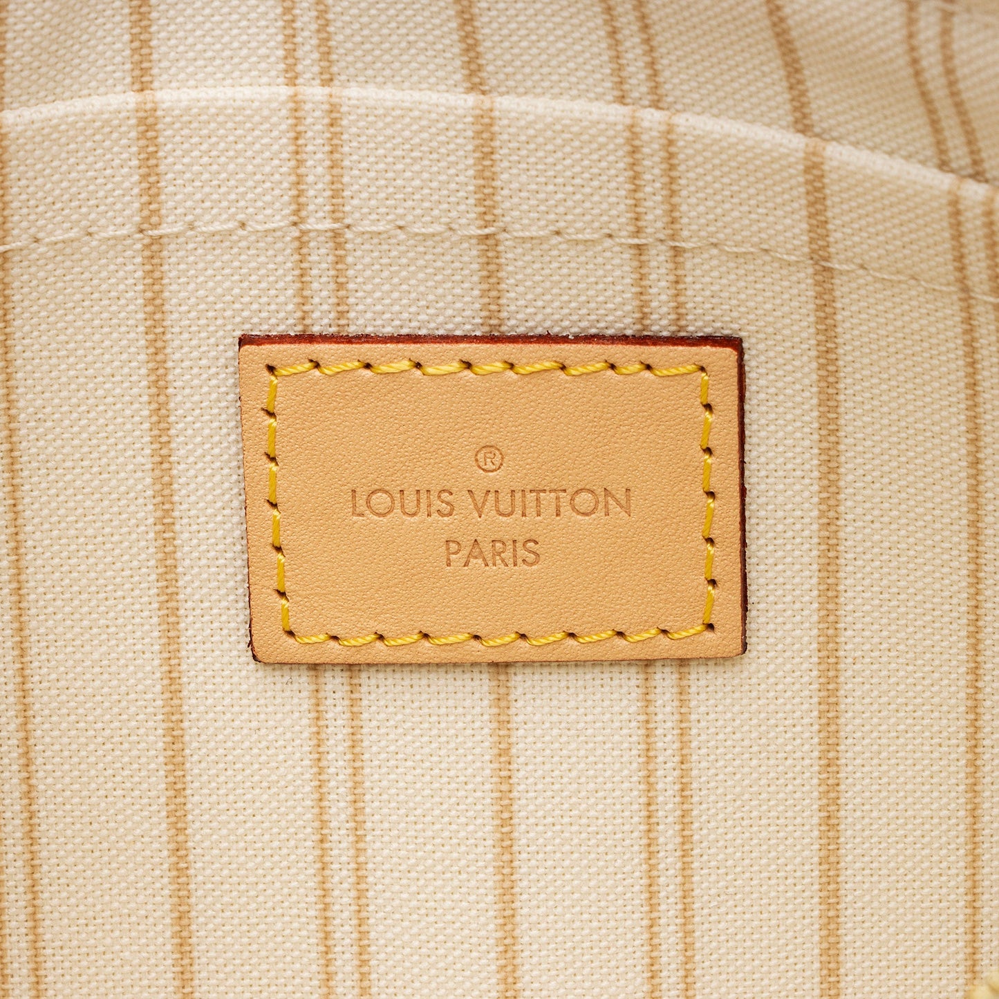 Louis Vuitton Damier Azur Neverfull MM Pochette (SHF-QQNLhH)