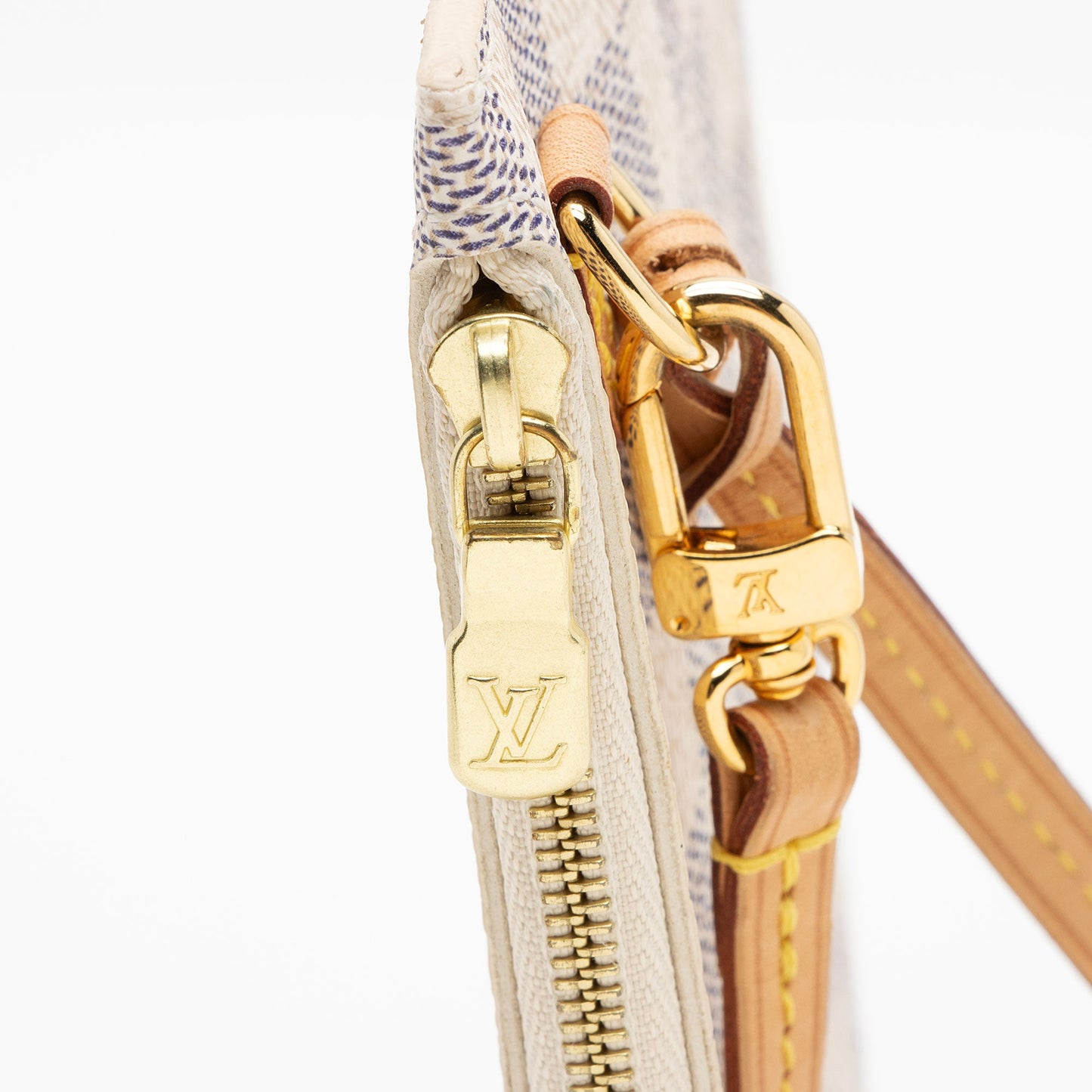 Louis Vuitton Damier Azur Neverfull MM Pochette (SHF-R3yKMv)