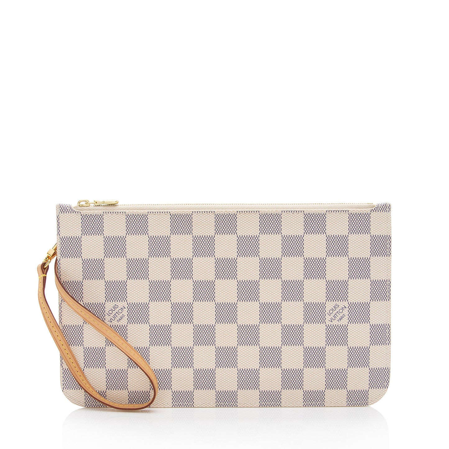 Louis Vuitton Damier Azur Neverfull MM Pochette (SHF-R3yKMv)