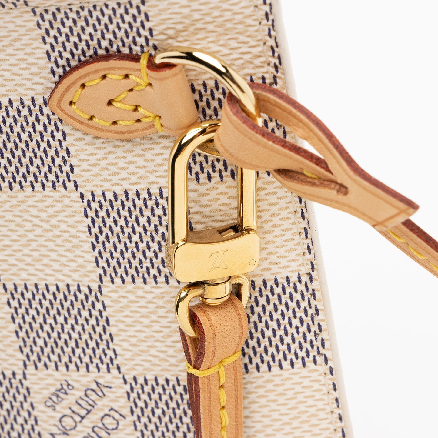 Louis Vuitton Damier Azur Neverfull MM Pochette (SHF-pOWDWj)